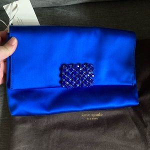 Kate spade clutch royal blue